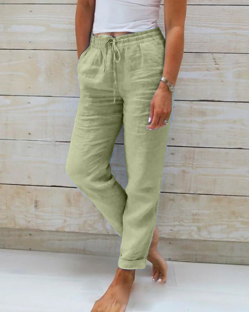 Lena | Casual Pants with Drawstring