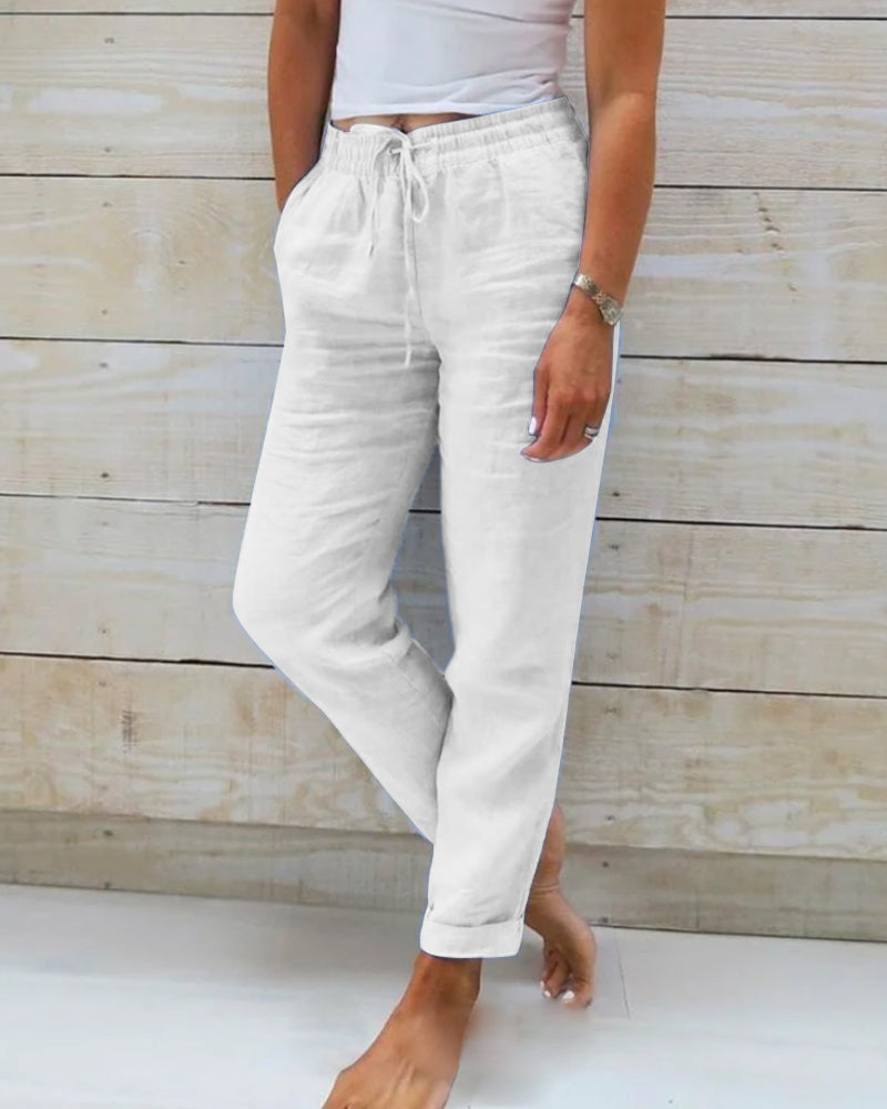 Lena | Casual Pants with Drawstring