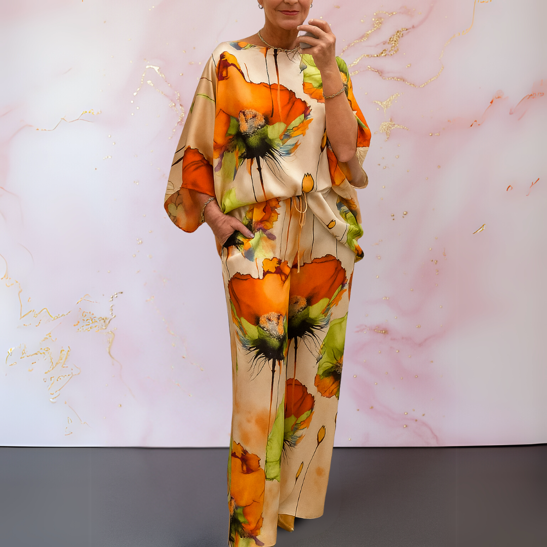 Roxanne | Satin Two-Piece Women's Set