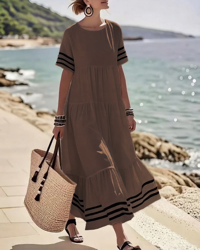 Sherilee | Relaxed Coastal Midi Dress – Breezy & Timeless