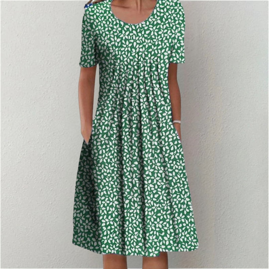 Janet | Stylish and Casual Floral Dress with Pockets