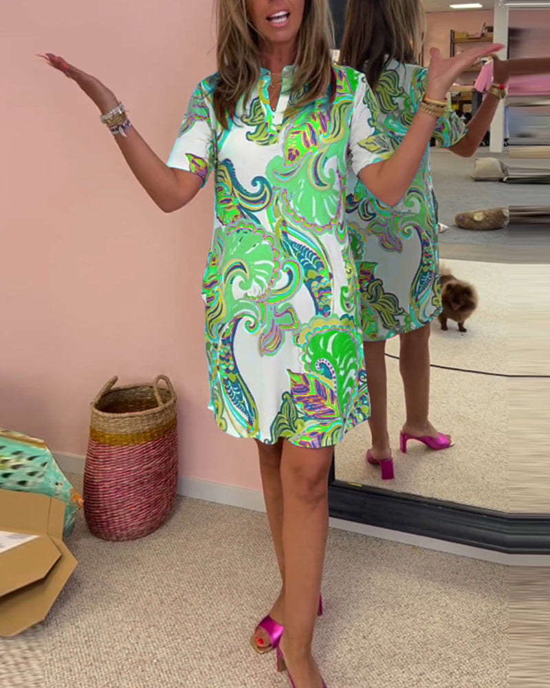 Patricia | Colourful Printed Dress – Flattering, Airy & Perfect for Summer