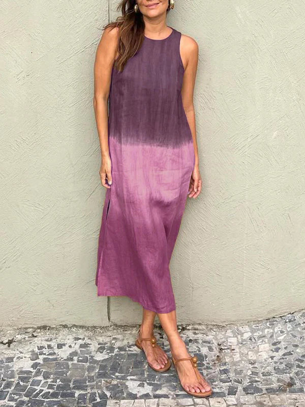Helen | Elegant dress with natural print