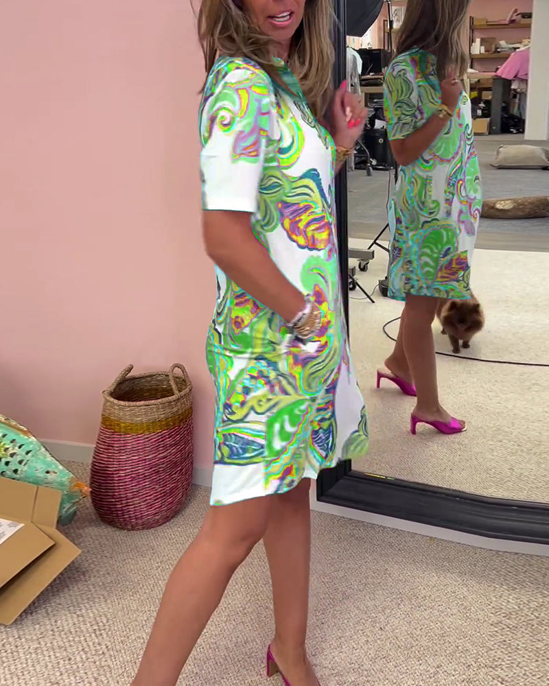 Patricia | Colourful Printed Dress – Flattering, Airy & Perfect for Summer