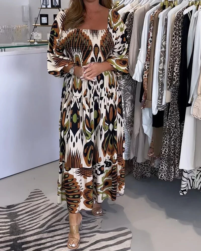 Lucy | Convertible Off-Shoulder Maxi Dress – Elegant & Flowy