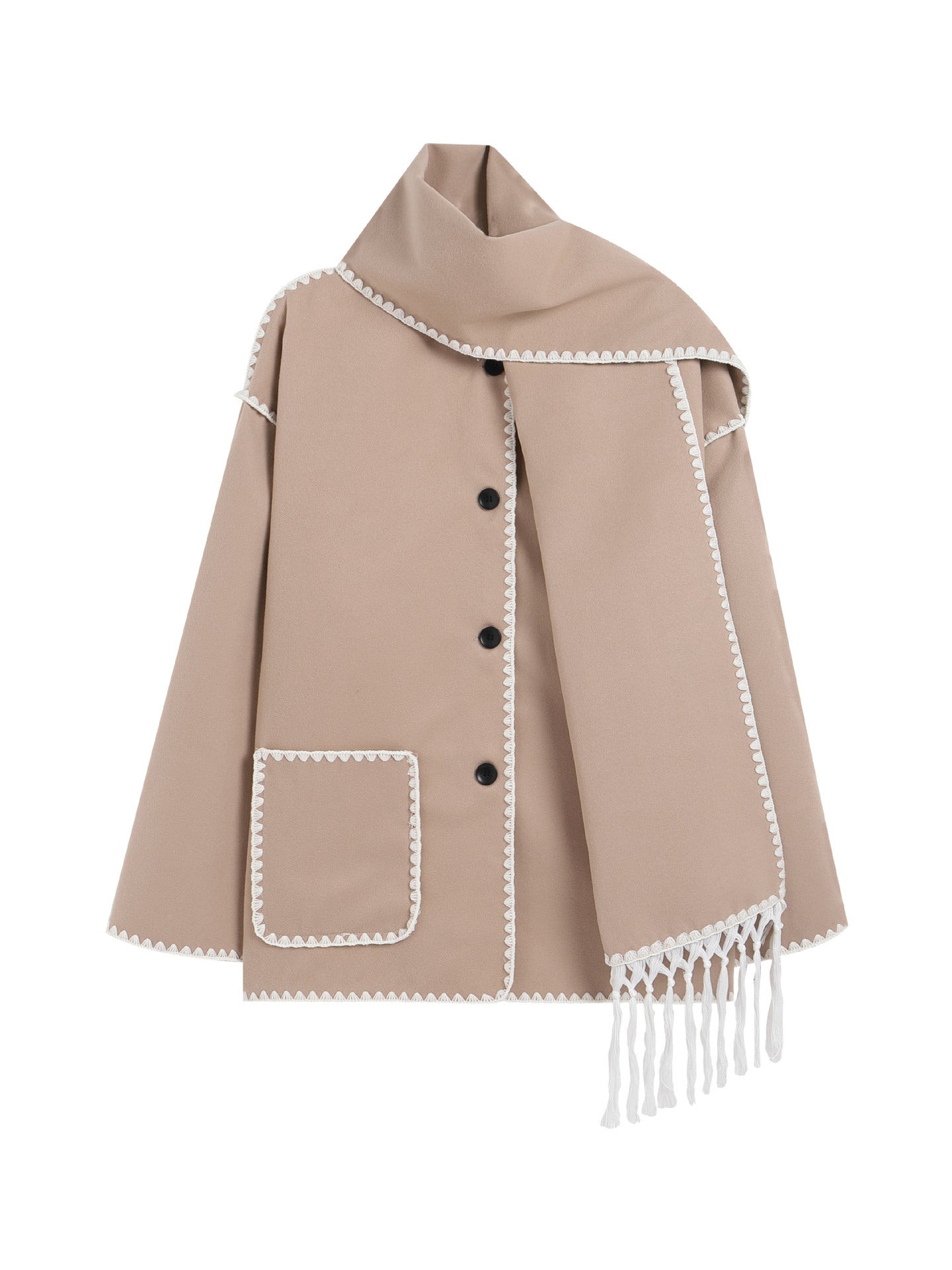 Aurelia™ - Luxe Scarf Jacket