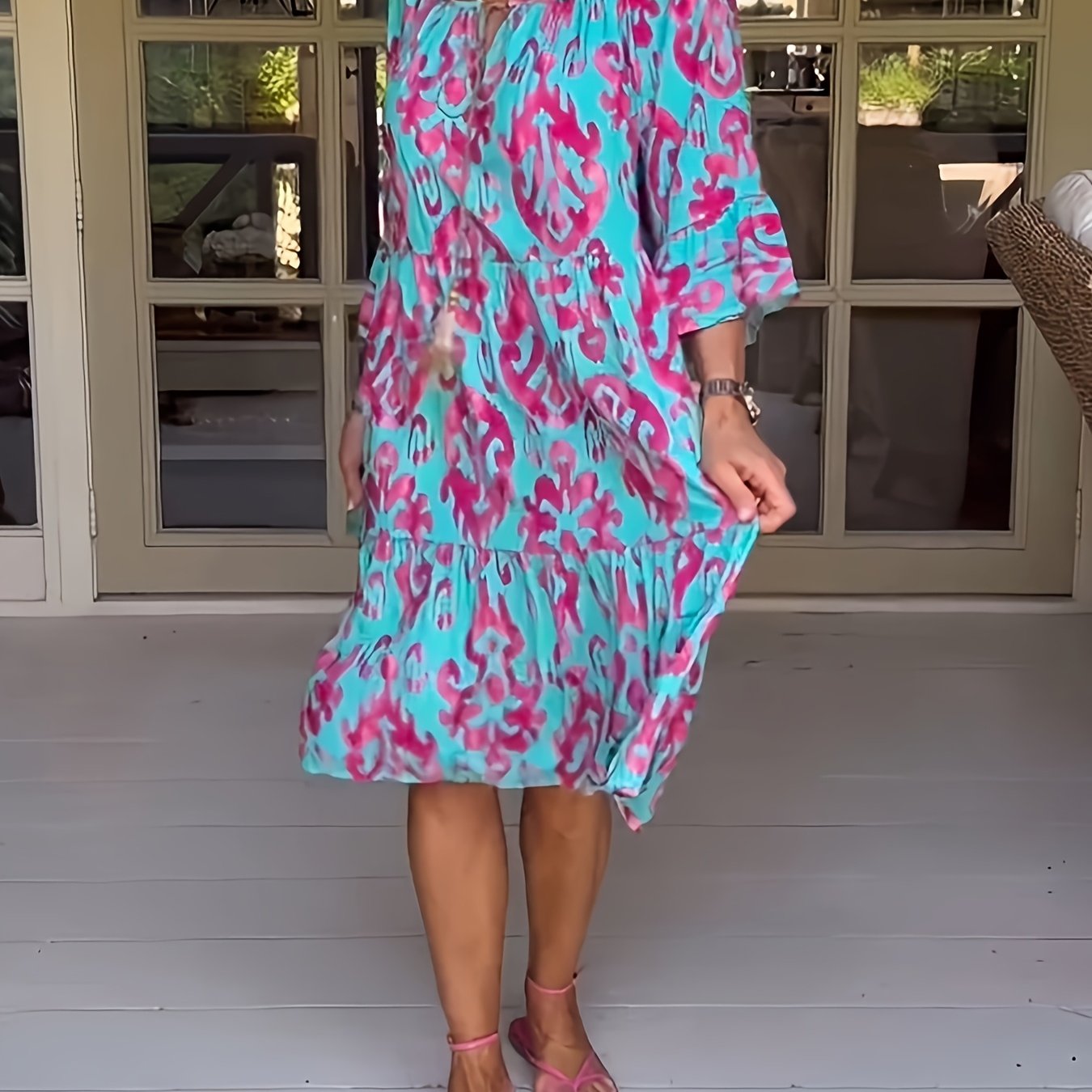 Jessy | Vibrant Abstract Dress – Light, Playful & Confident