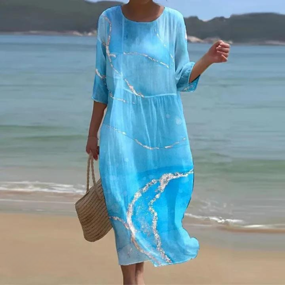 Yvonne | Floral Boho Kaftan Maxi Dress