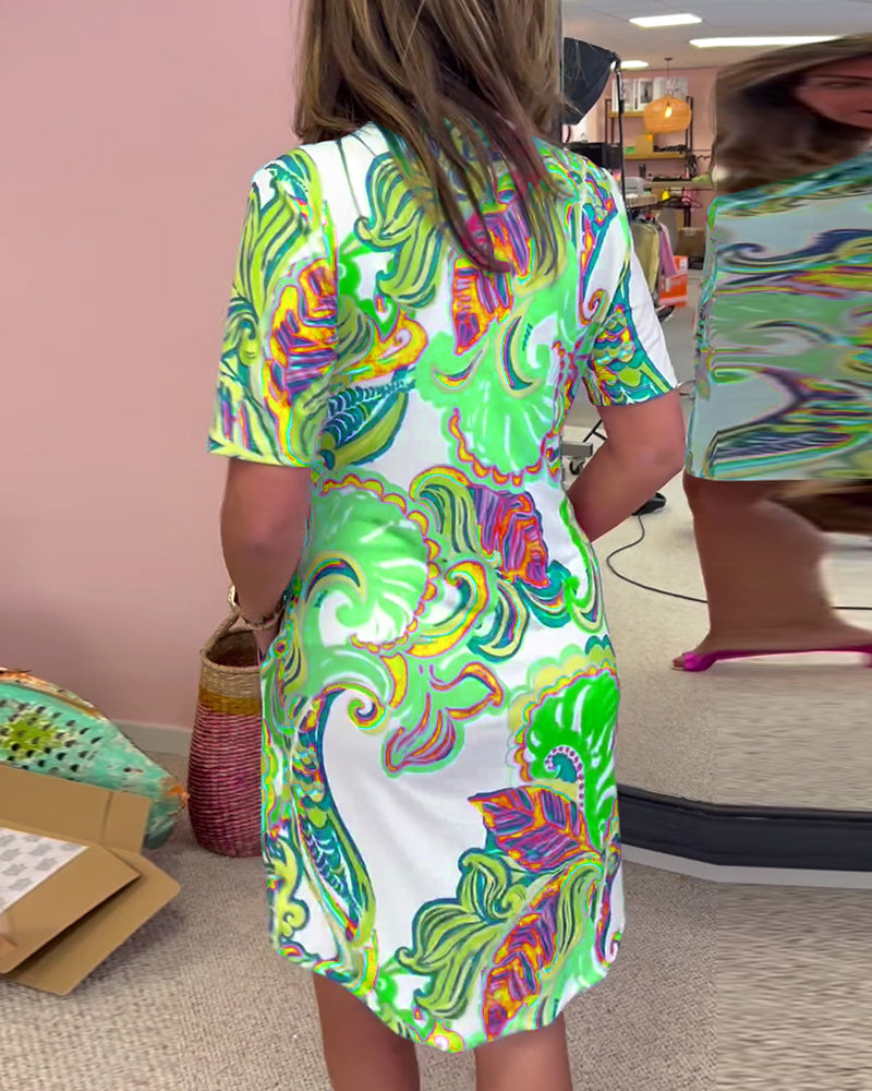 Patricia | Colourful Printed Dress – Flattering, Airy & Perfect for Summer