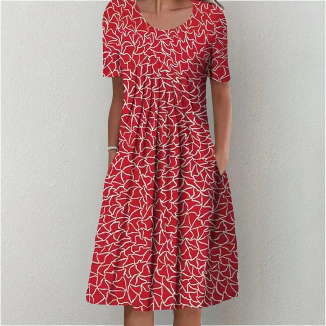 Janet | Stylish and Casual Floral Dress with Pockets