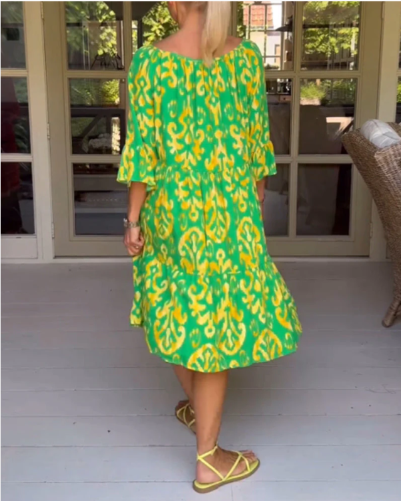 Jessy | Vibrant Abstract Dress – Light, Playful & Confident