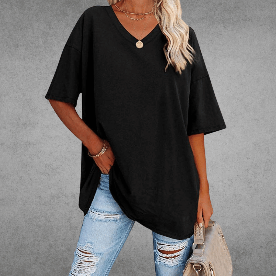 Kristy | Airy Comfortable V-neck T-shirt