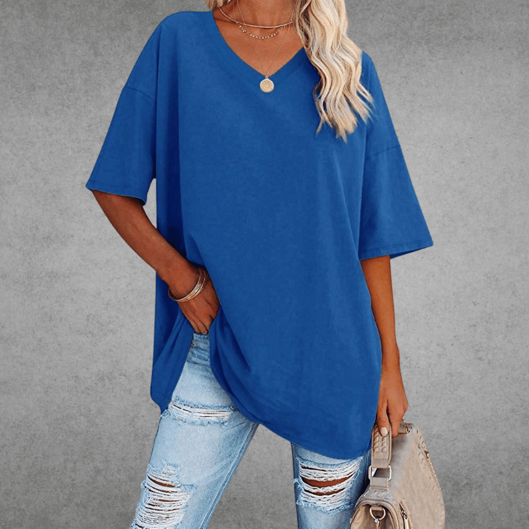 Kristy | Airy Comfortable V-neck T-shirt