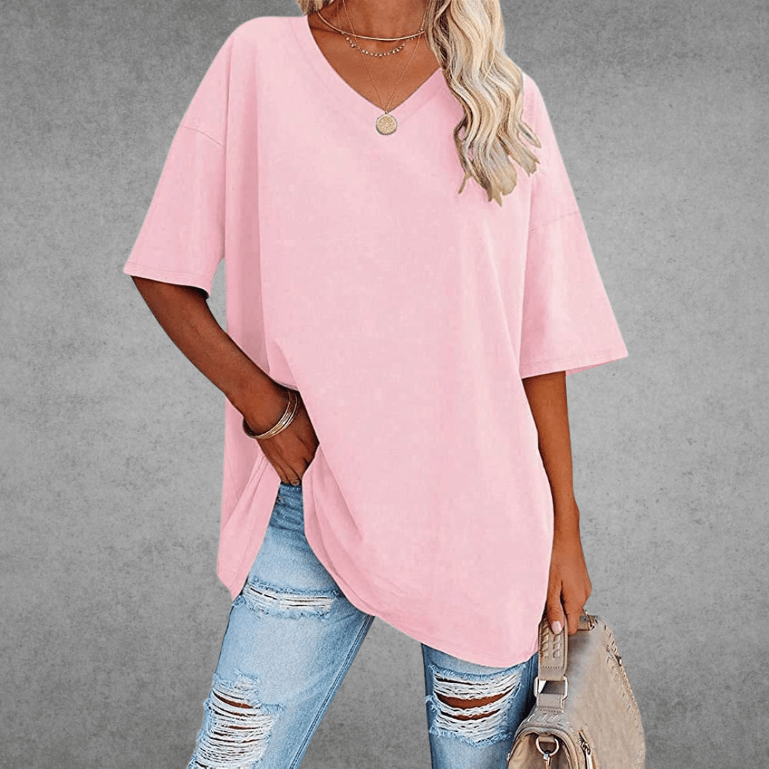 Kristy | Airy Comfortable V-neck T-shirt