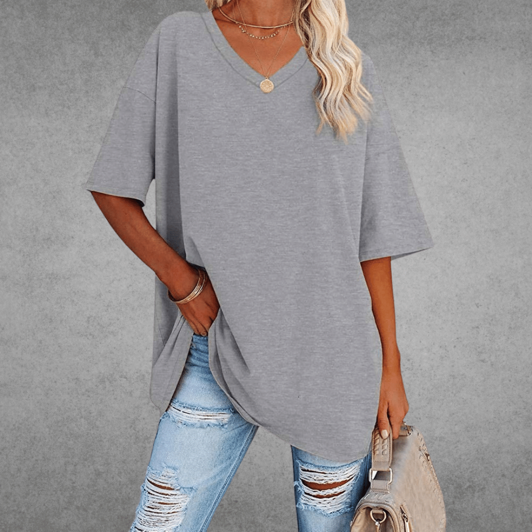 Kristy | Airy Comfortable V-neck T-shirt