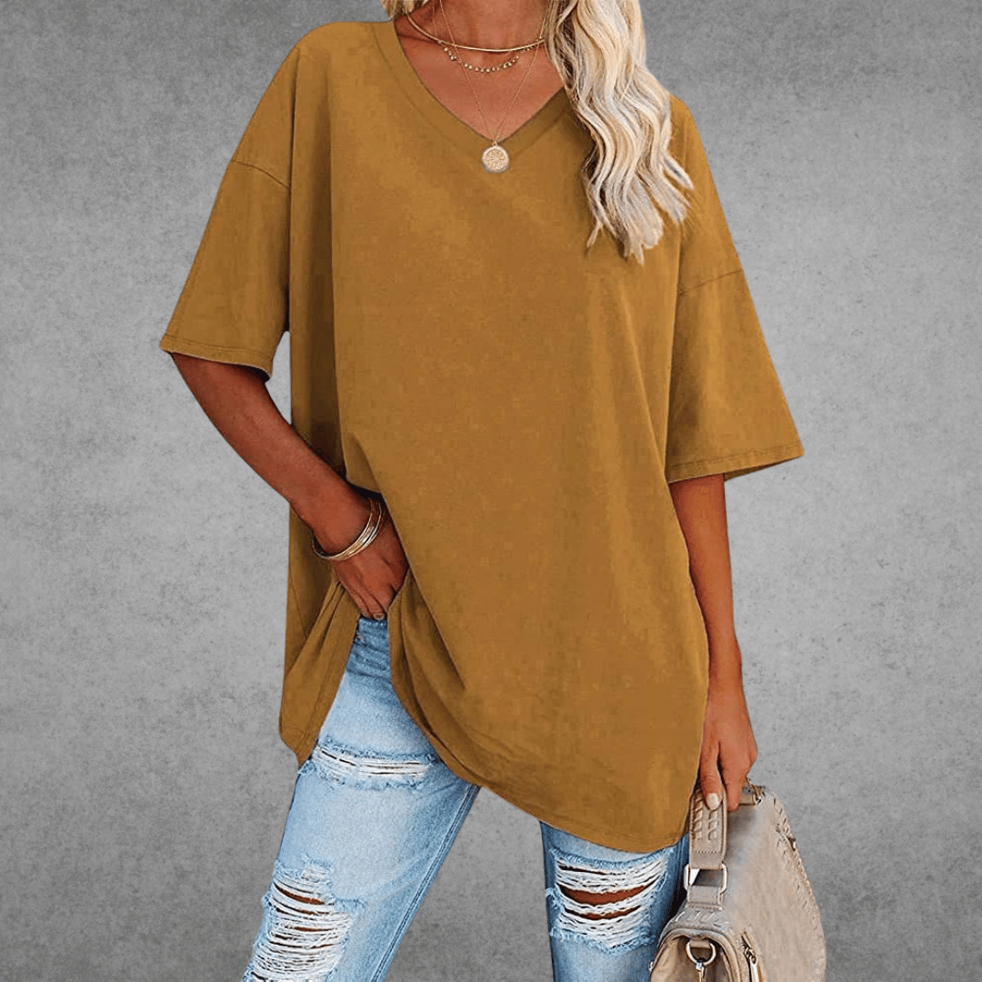 Kristy | Airy Comfortable V-neck T-shirt