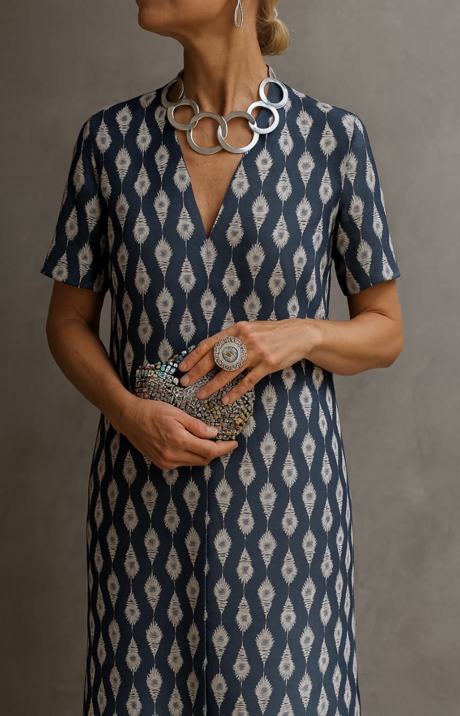 Felice | Comfortable Short Sleeved Silk Dress