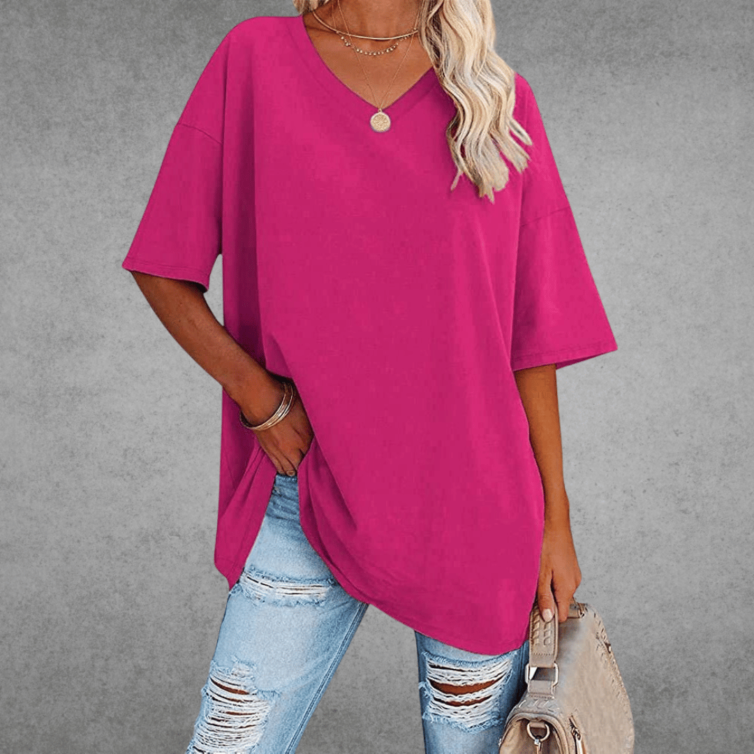 Kristy | Airy Comfortable V-neck T-shirt