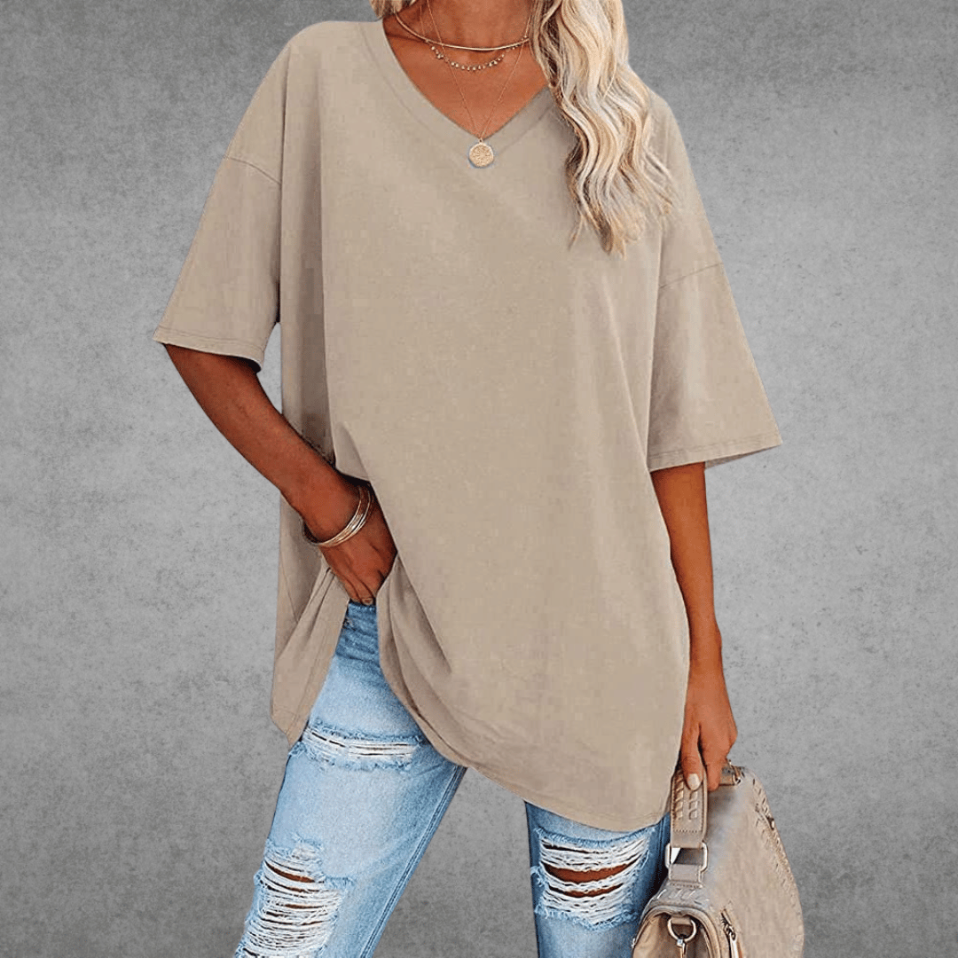 Kristy | Airy Comfortable V-neck T-shirt