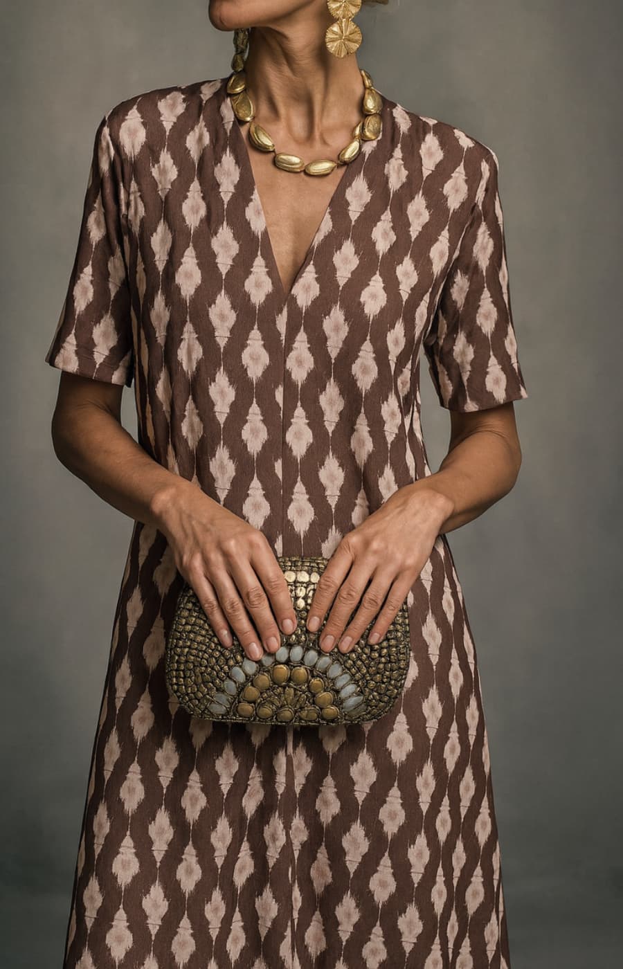 Felice | Comfortable Short Sleeved Silk Dress