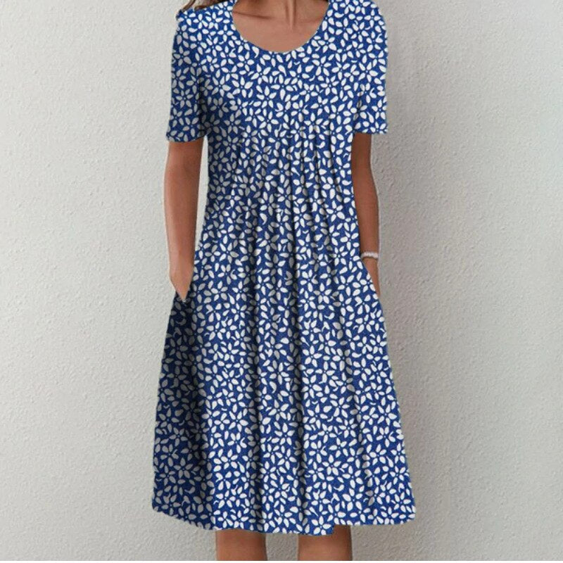 Janet | Stylish and Casual Floral Dress with Pockets