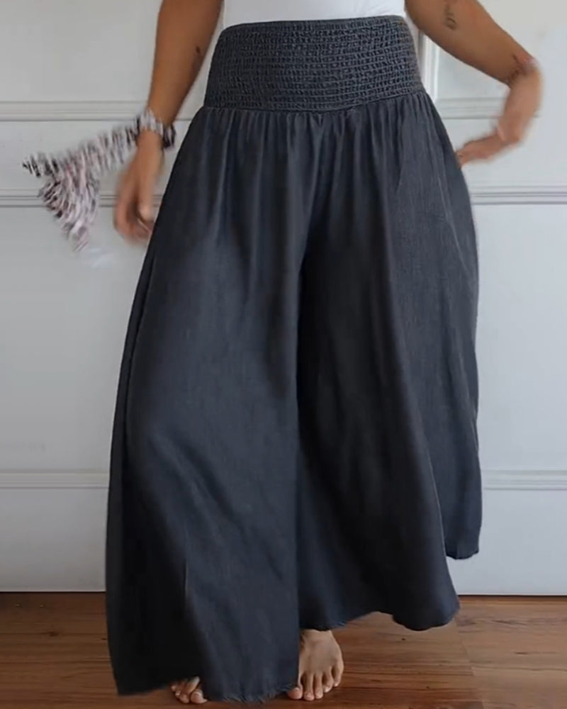 Caroline - Trendy Wide Leg Pants with High Waist
