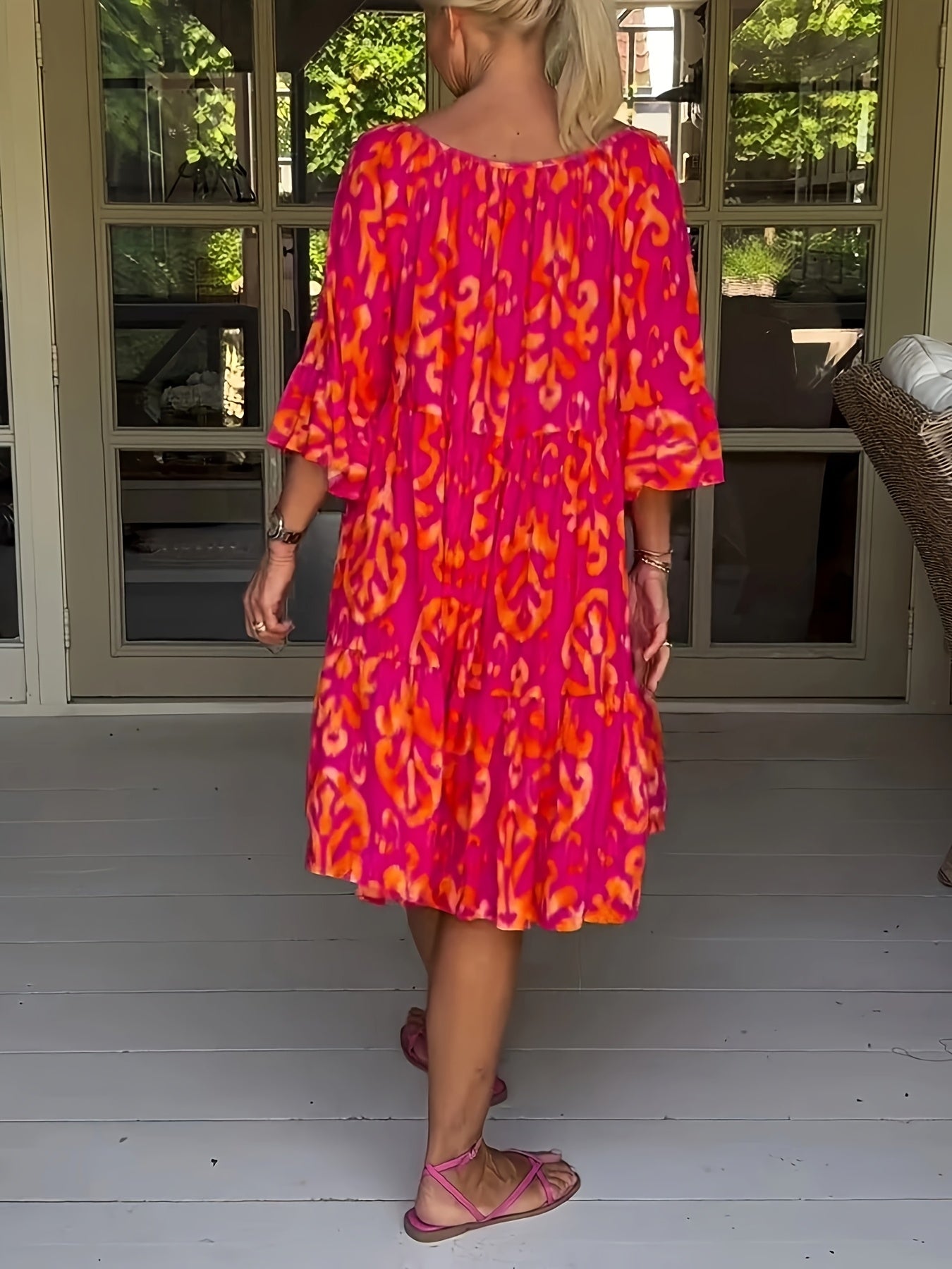 Jessy | Vibrant Abstract Dress – Light, Playful & Confident