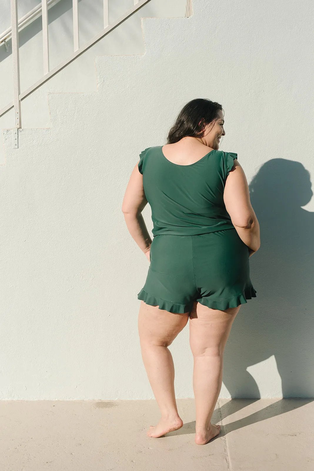 Nicole | Elegant Ruffled Swimsuit with Bust Support