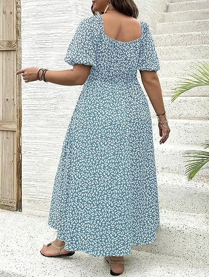 Tara | Elegant Plus Size Midi Dress – Flowy, Flattering & Comfortable