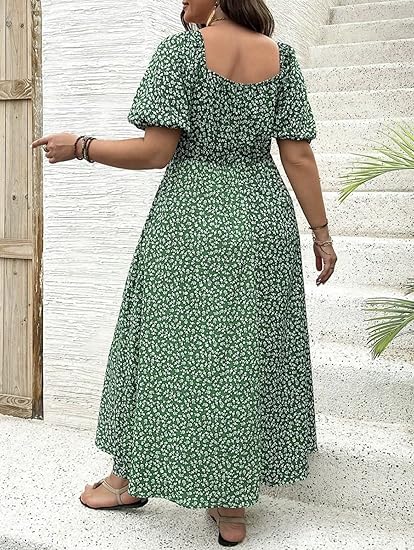 Tara | Elegant Plus Size Midi Dress – Flowy, Flattering & Comfortable
