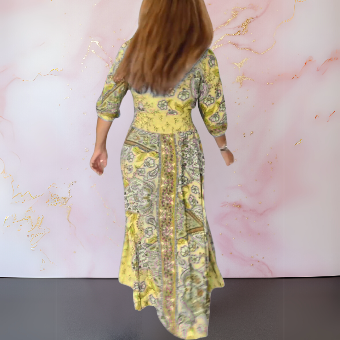 Danielle | Bohemian Paisley Maxi Dress – Elegant & Relaxed