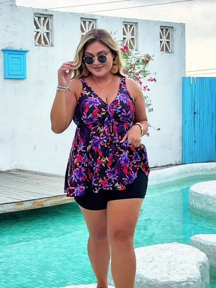 Sienna | Elegant Plus Size Tankini – Flattering, Supportive & Colourful