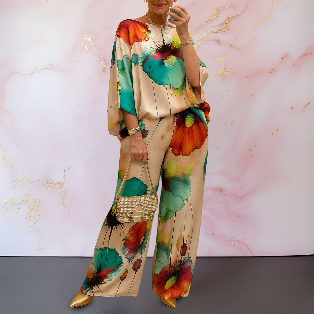 Roxanne | Satin Two-Piece Women's Set