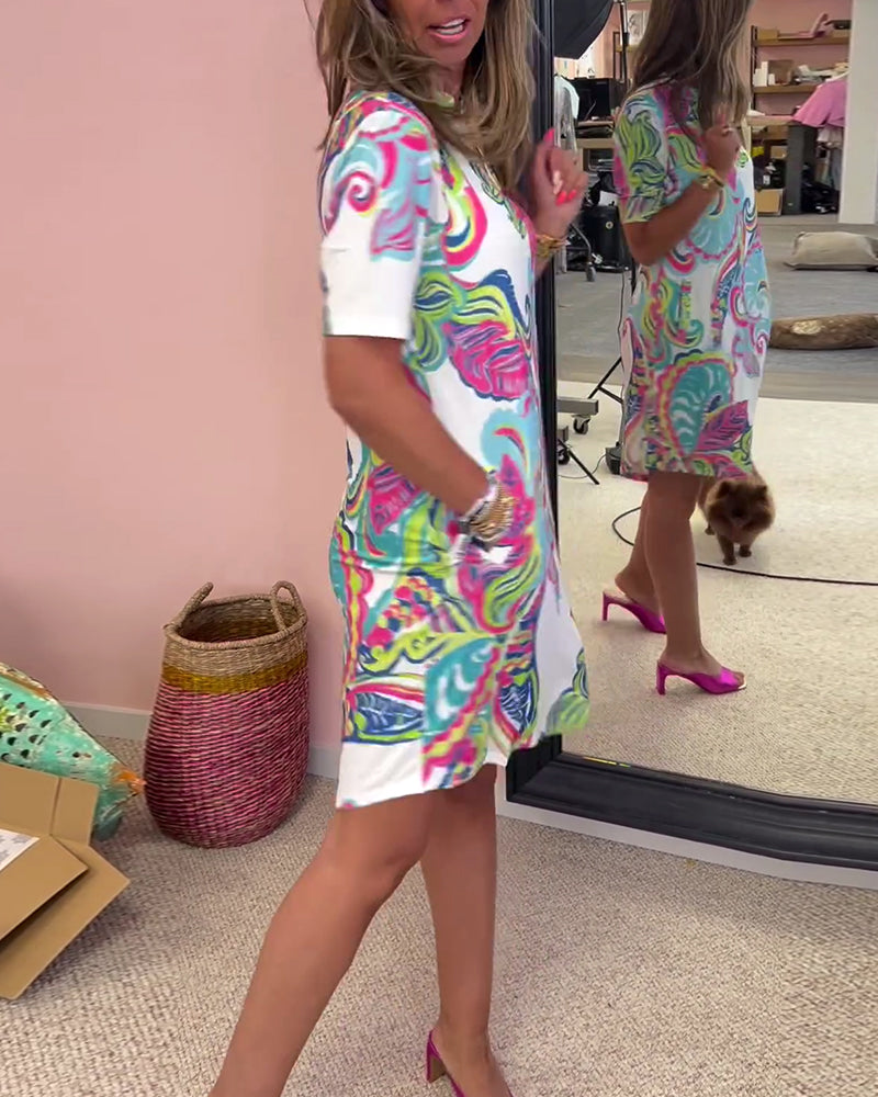 Patricia | Colourful Printed Dress – Flattering, Airy & Perfect for Summer