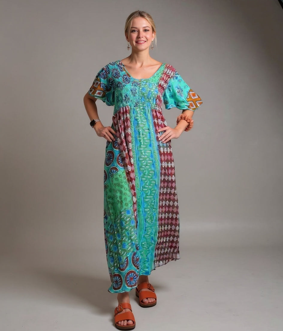 Clara | Timeless Bohemian Maxi Dress – Colourful & Flattering Design