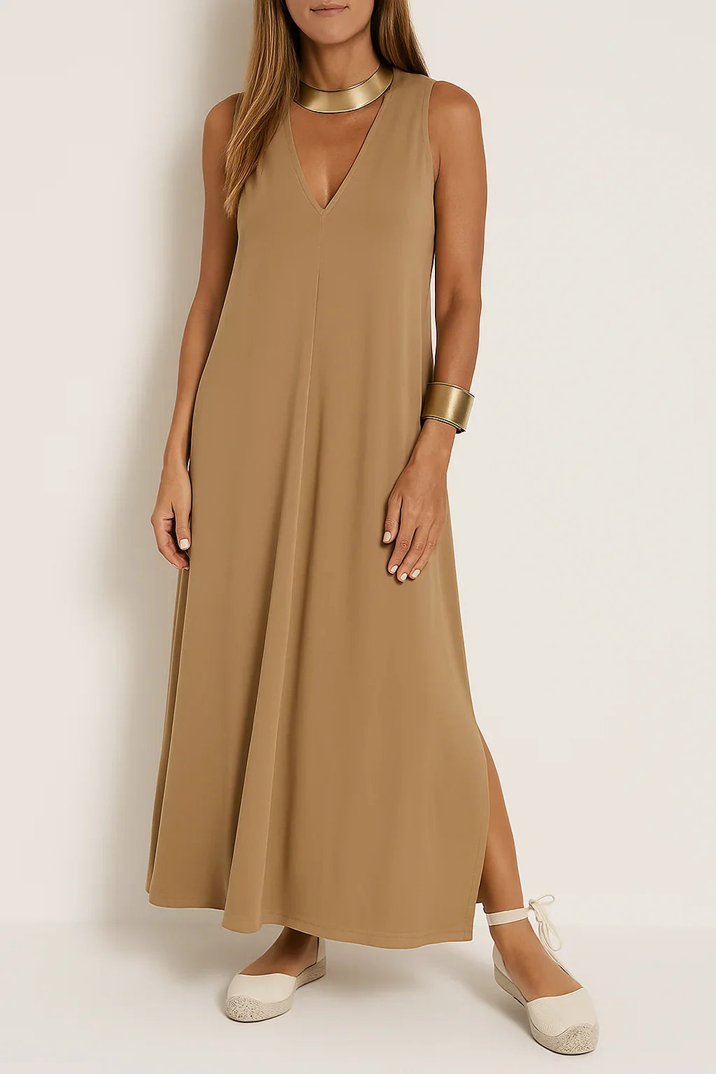 Susanne | Stylish Comfortable Maxi Dress + Free Cardigan