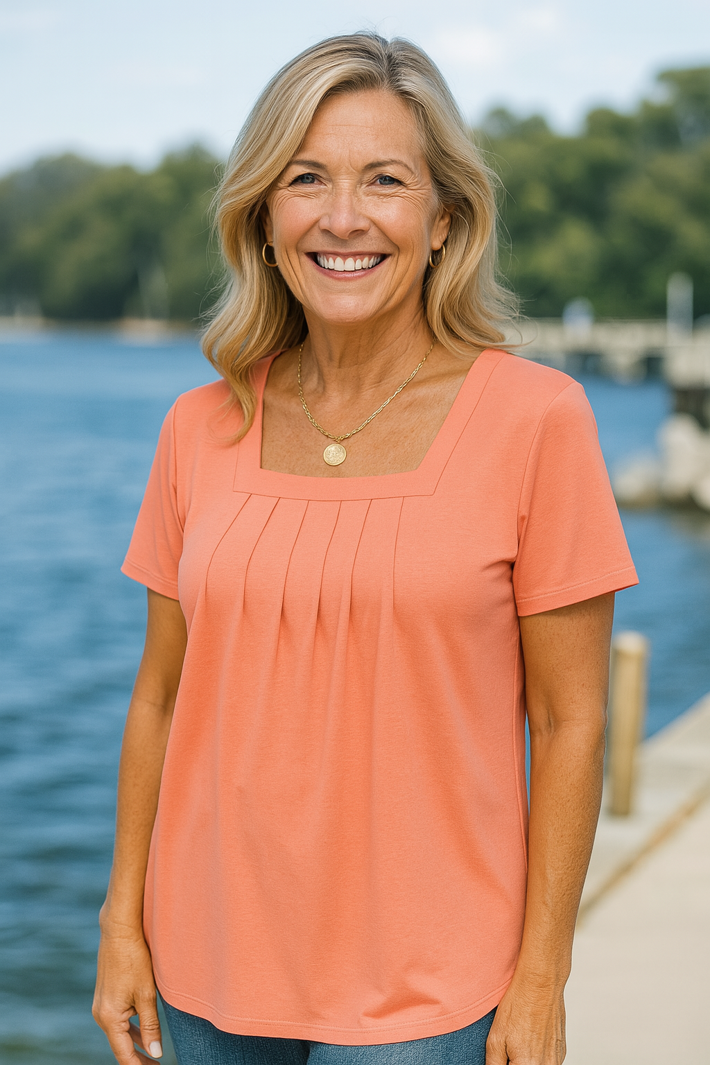 Rosy | Casual Pleated Comfort Top