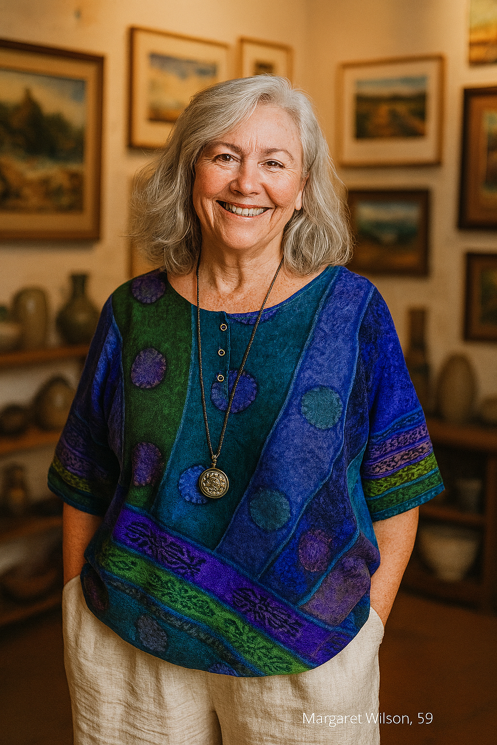 Pauline | Artistic Top – Flows Gently, Flatters Beautifully