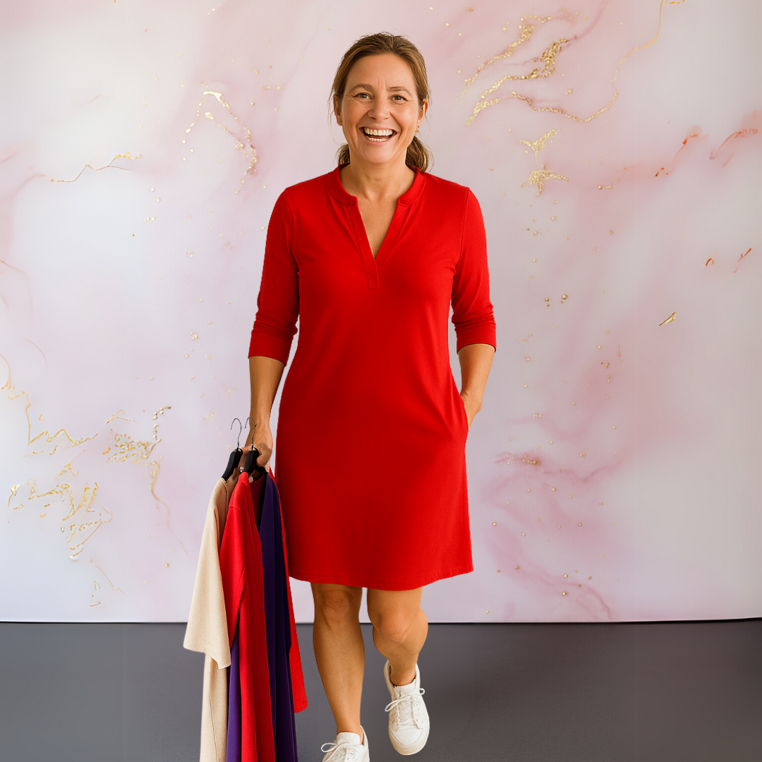 Sharon | Simple Casual V-Dress