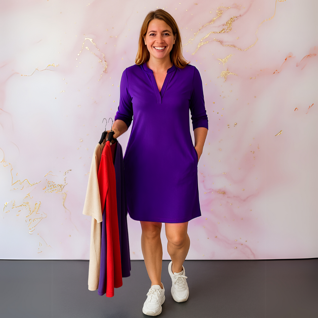 Sharon | Simple Casual V-Dress