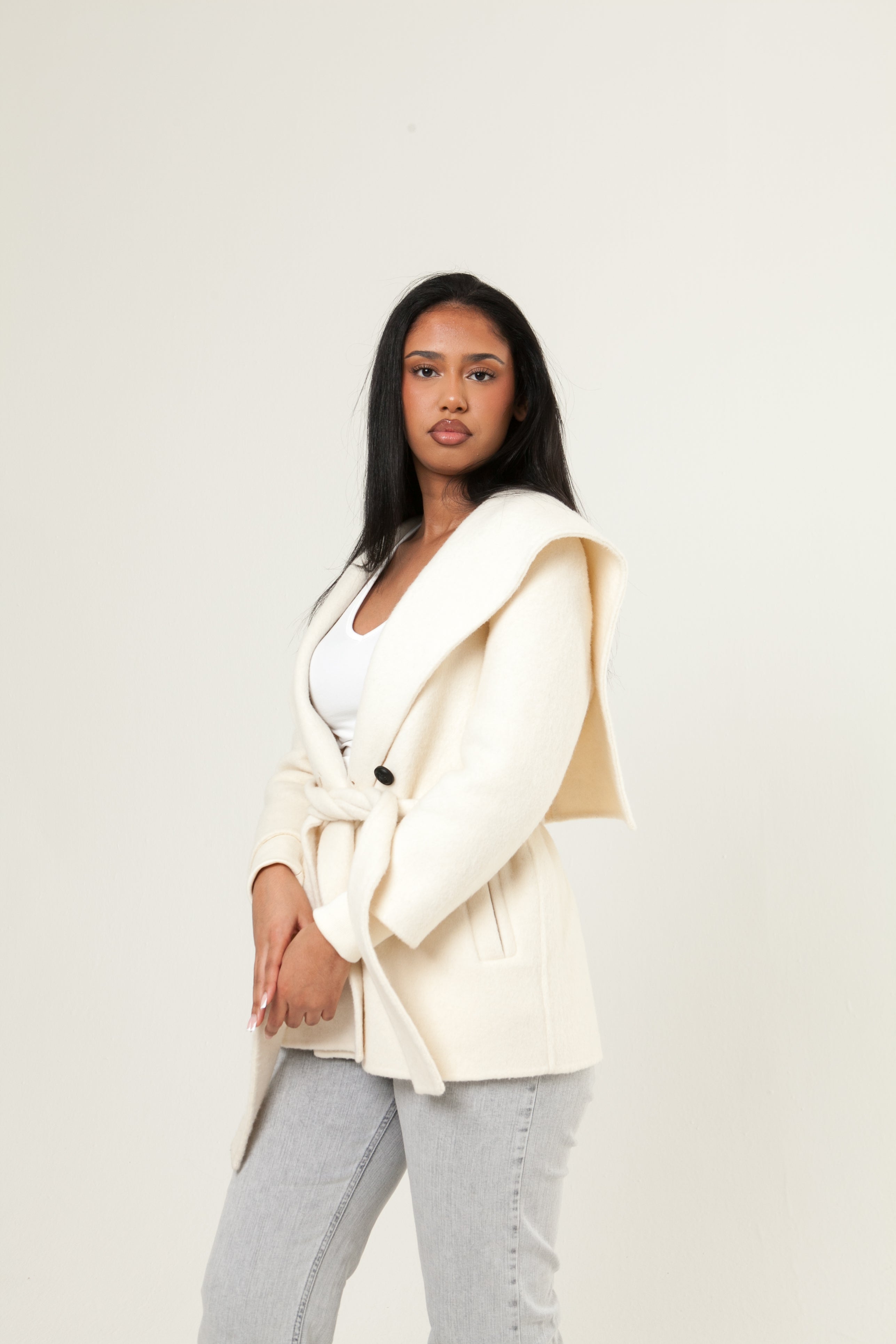Valerie | Shawl Collar Cashmere Coat