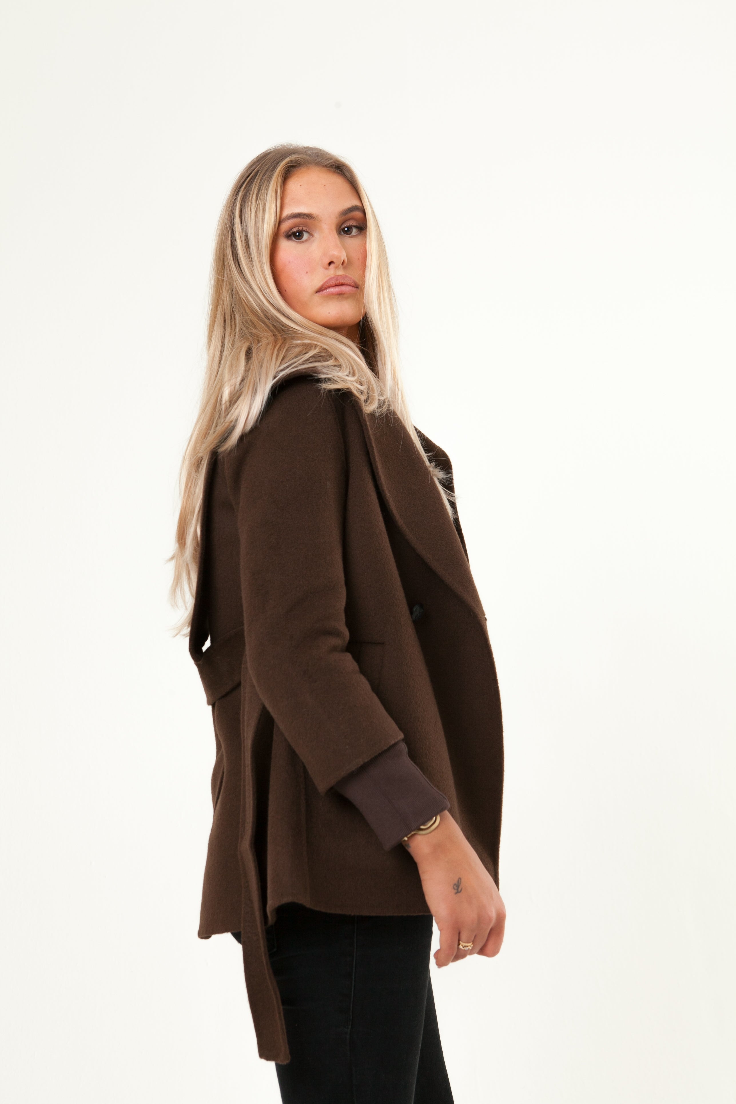 Valerie | Shawl Collar Cashmere Coat