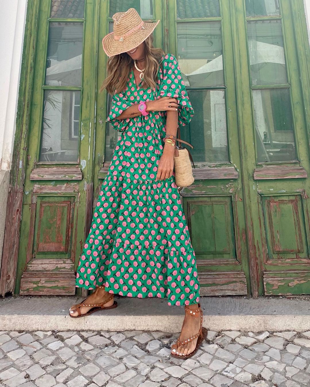 Viola | Vibrant Maxi Dress – Flowy, Playful & Confident