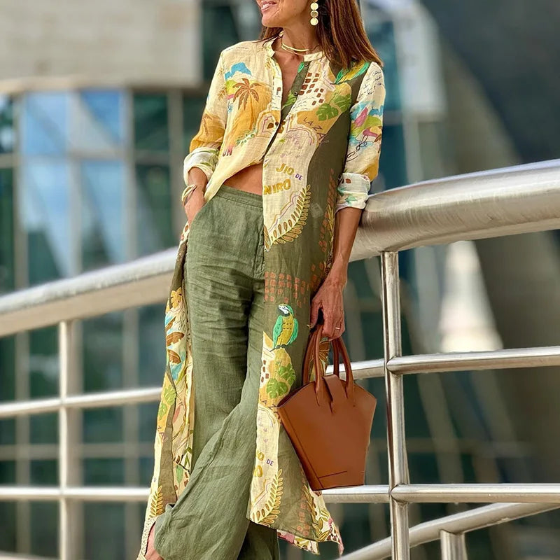 Ivana | Freshness, Style,Elegant Linen Set