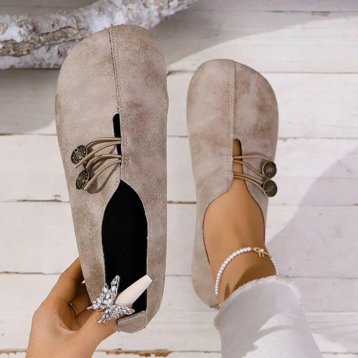 Diane | Orthopedic Slippers in Soft Suede