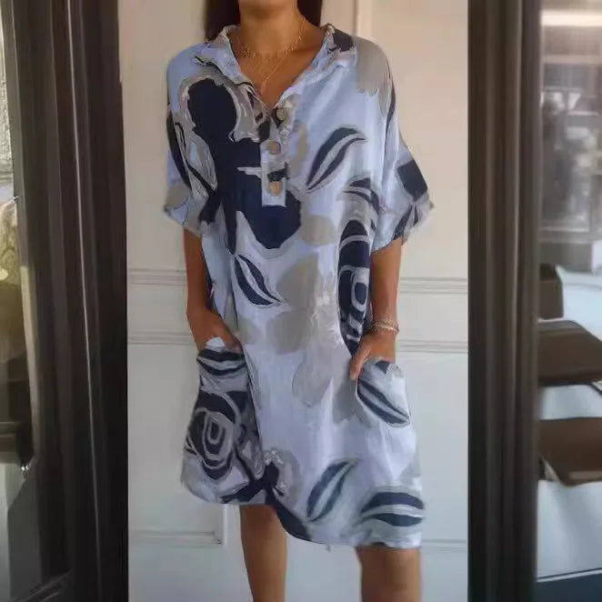 Sandra | Casual Loose Short-Sleeved Dress
