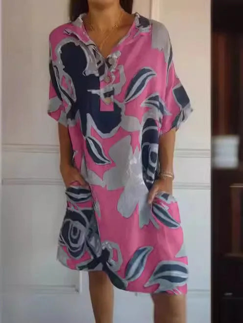Sandra | Casual Loose Short-Sleeved Dress