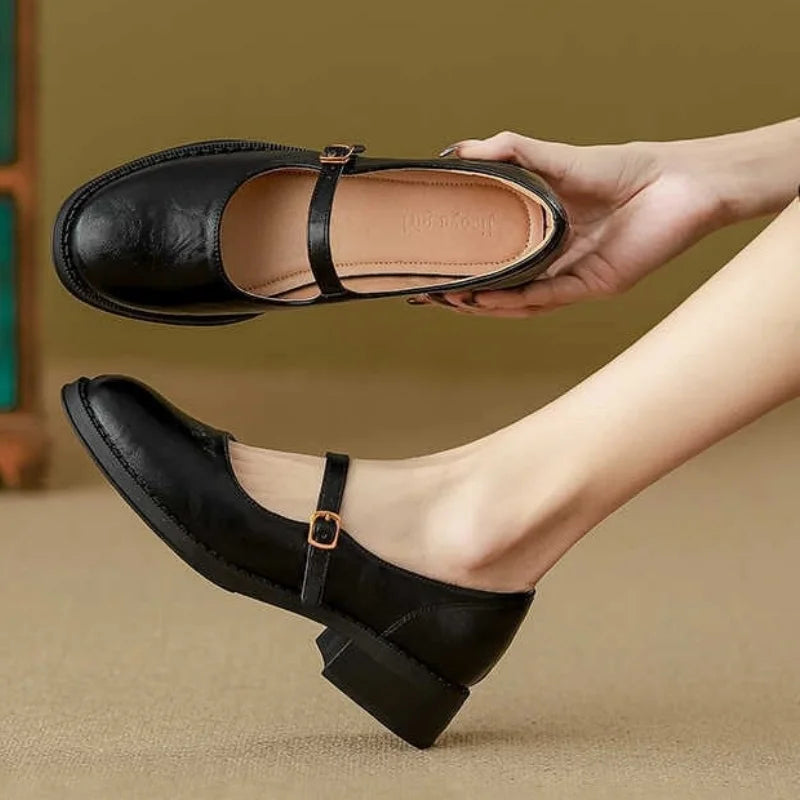 Mary Janes| Classic Comfort Mary Janes Made Of Leather