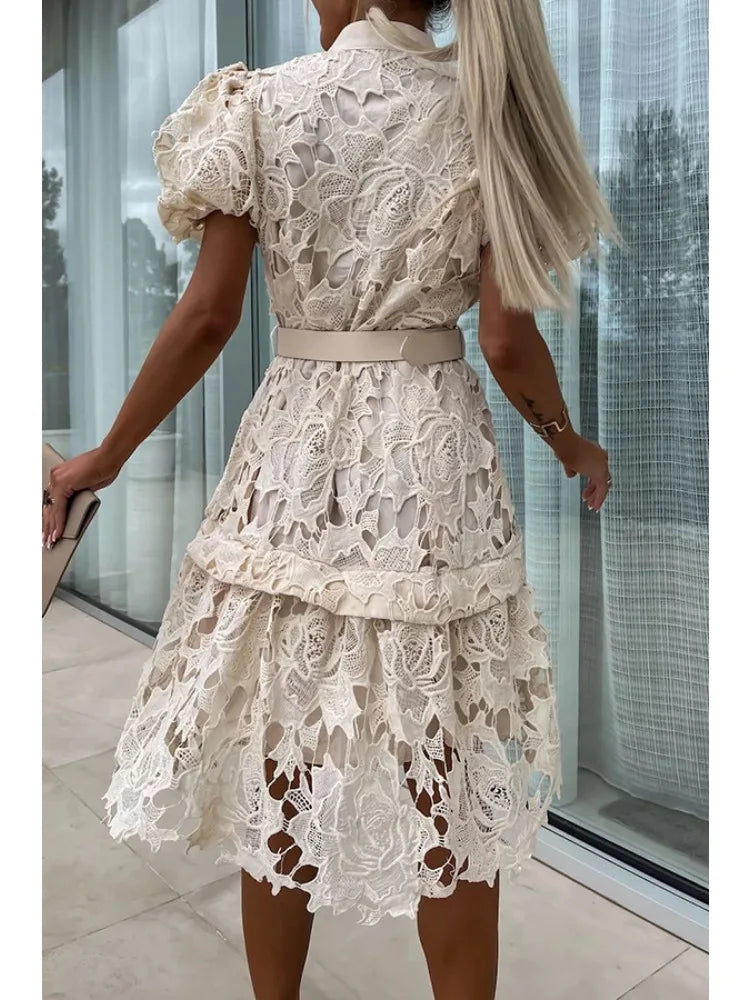 Jacky | Gorgeous Elegant Fitted Lace Dress – Timeless & Flattering