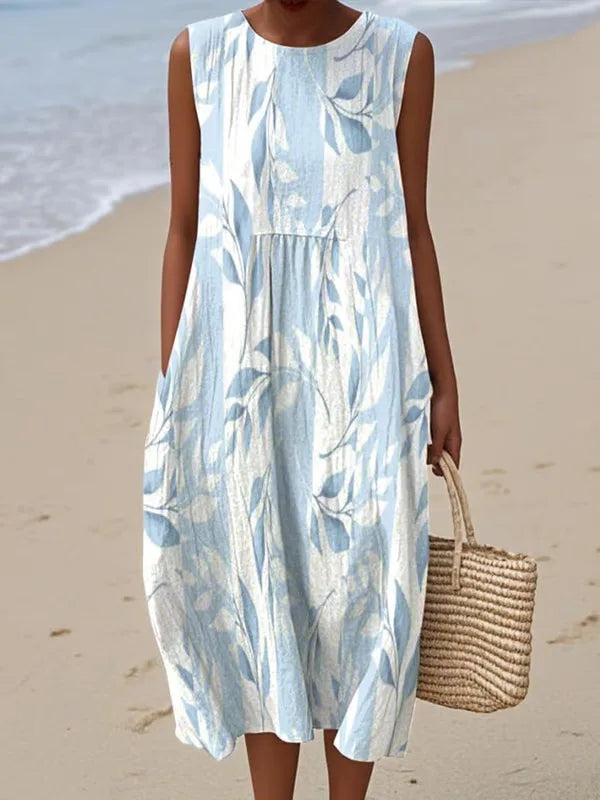 Adelina | Floral Patchwork Long Summer Dress